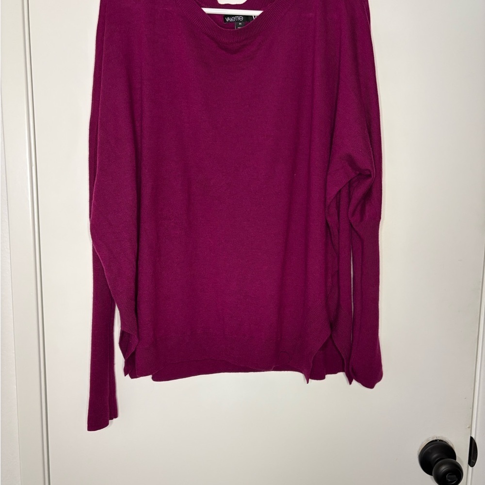 Valette Women's Crew Neck Sweater - Fuchsia